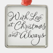 MIT LIEBE BEI CHRISTMAS & IMMER ORNAMENT AUS METALL (Vorne)