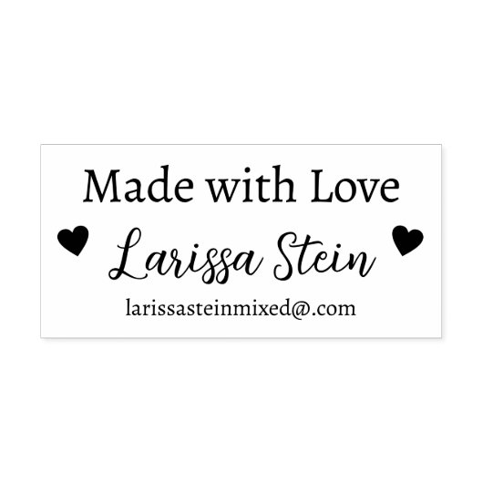 Mit Liebe benutzerdefinierter Signatur Gummistempel (Prägung)