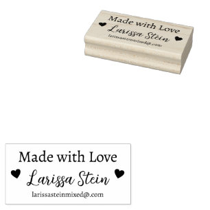 Mit Liebe benutzerdefinierter Signatur Gummistempel