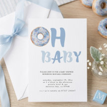 Mit Liebe bestreute Donut-Baby-Party