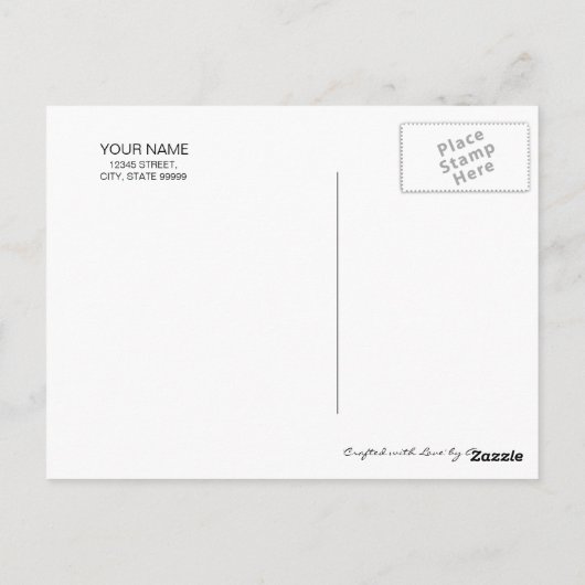 Mit Liebe Black Script ID193 Postkarte (Rückseite)