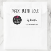 Mit Liebe Chic Berufliches Logo Rechteckiger Aufkleber (Tasche)