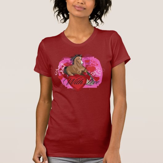 Mit Liebe-Damen-Petite T - Shirt (Vorderseite)
