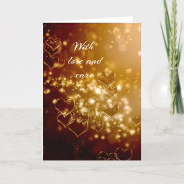 Mit Liebe Dankeskarte