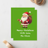 Mit Liebe die Claus-Note-Karte Mitteilungskarte (Vorderseite/Rückseite Beispiel)