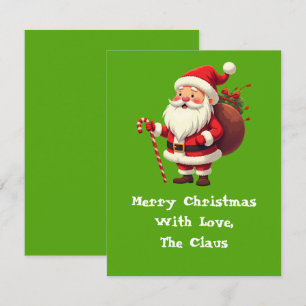 Mit Liebe die Claus-Note-Karte Mitteilungskarte