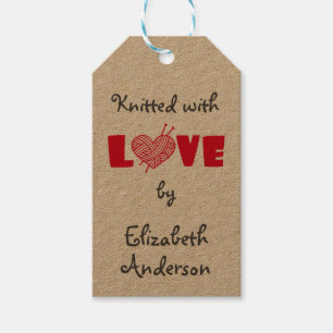 Mit Liebe durch Individuelle Name-Gift-Tags knetti Geschenkanhänger