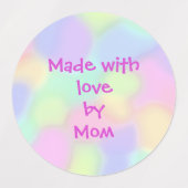 Mit Liebe durch Mama Personalisierte Etiketten (Design 1)