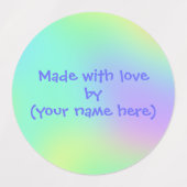 Mit Liebe durch Personalisierte Etiketten hergeste (Design 2)