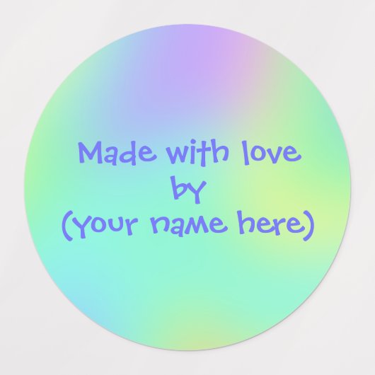 Mit Liebe durch Personalisierte Etiketten hergeste (Design 1)