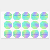 Mit Liebe durch Personalisierte Etiketten hergeste (Blatt)