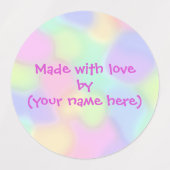 Mit Liebe durch Personalisierte Etiketten hergeste (Design 2)