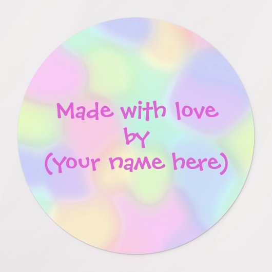 Mit Liebe durch Personalisierte Etiketten hergeste (Design 2)