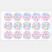 Mit Liebe durch Personalisierte Etiketten hergeste (Blatt)