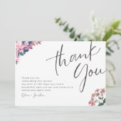 Mit Liebe... Ein herzliches Dankeschön! ، Hochzeit Einladung (Stehend Vorderseite)