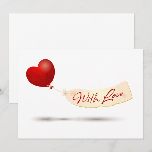 Mit Liebe Einladung (Vorne/Hinten)