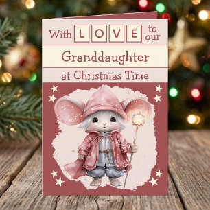 Mit Liebe Enkelin Maus rosa Weihnachten