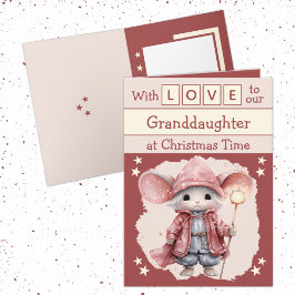 Mit Liebe Enkeltochter Maus rosa Weihnachten