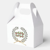 Mit Liebe”- Etikett Geschenkschachtel (Vorderseite)