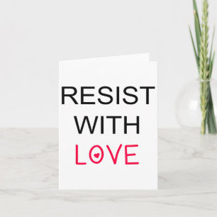 Mit Liebe feministischer Zitat vereint Widerstand Karte