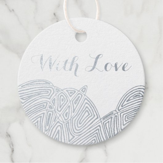 Mit Liebe - Flurry Geschenkanhänger (Vorderseite)