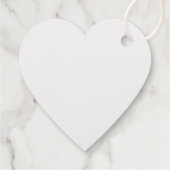 Mit Liebe Foil Herz Geschenkanhänger (Rückseite)
