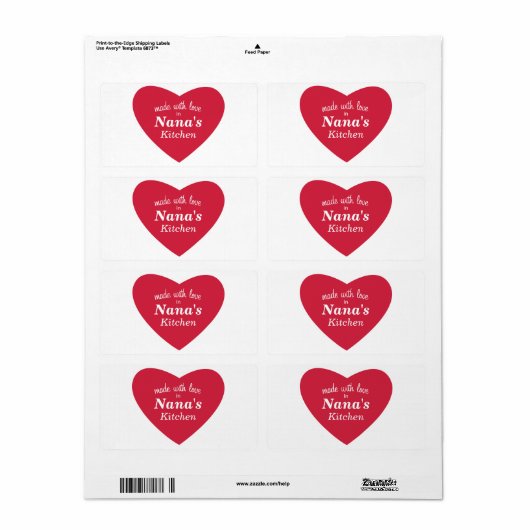 Mit Liebe Food Label (Vorne)