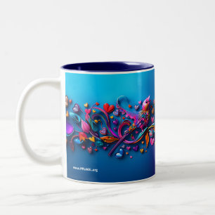 Mit Liebe führen - BlackBerry-Tasse Zweifarbige Tasse
