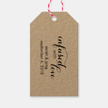 Mit Liebe-Gastgeschenk Hochzeit-Tags für Olivenöl