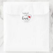 Mit Liebe Gebacken Aufkleber (Tasche)