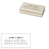 Mit Liebe Gebacken Gummistempel (Stempel)