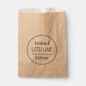Mit Liebe gebacken Kraft Geschenktütchen (Vorderseite)