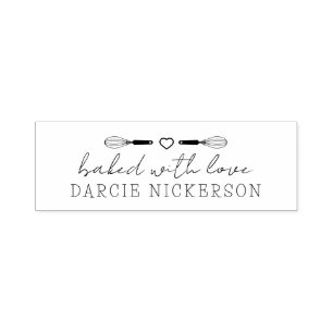 Mit Liebe gebacken Permastempel
