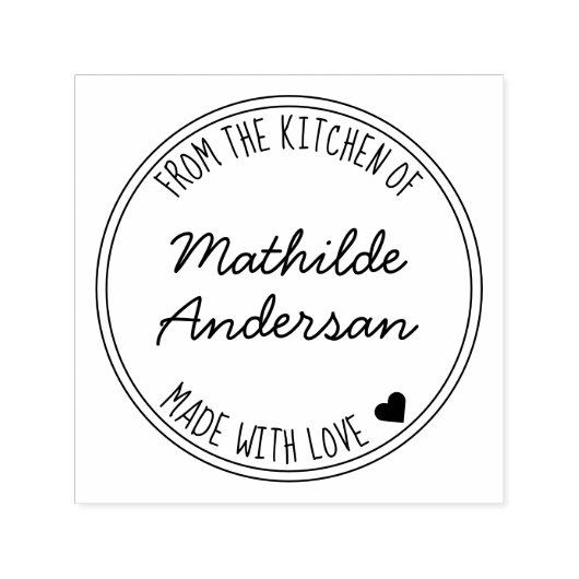 Mit Liebe gebacken von Script Name Kitchen Permastempel (Design)