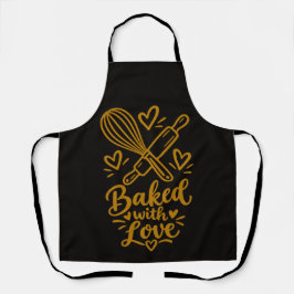 Mit Liebe gebackene Süße Backliebhaber-Geschenk Schürze