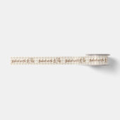Mit Liebe gebackenes Beige Gingham Satinband (Vorderseite)