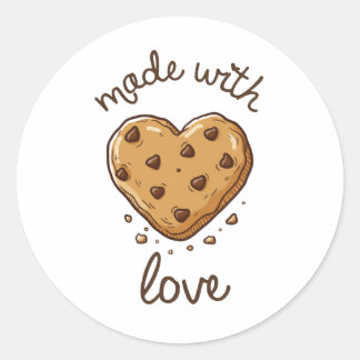 Mit Liebe Gebackenes Cookie Etikett Aufkleber | Se