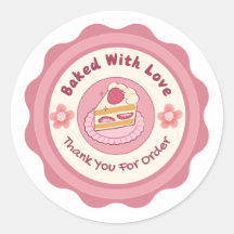 Mit Liebe Gebackenes Sticker