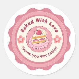 Mit Liebe Gebackenes Sticker