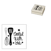 Mit Liebe gekocht Gummistempel (Stempel)