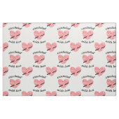 "Mit Liebe gekrönt" Garngarn Muster für Herz-Handw Stoff (Fat Quarter (45,7 x 55,9 cm))