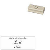 Mit Liebe gemacht Gummistempel (Stempel)