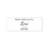 Mit Liebe gemacht Gummistempel (Prägung)