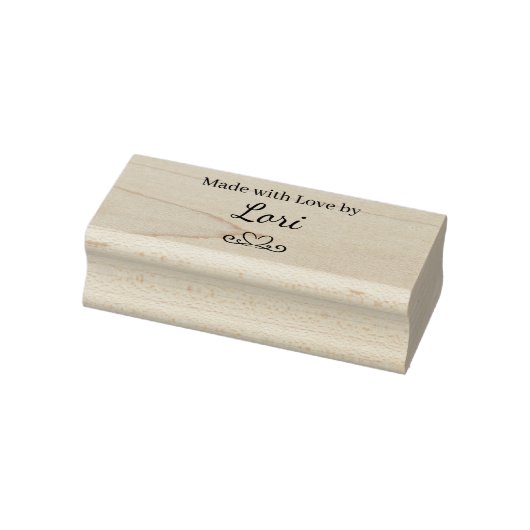 Mit Liebe gemacht Gummistempel (Stempel)