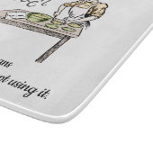 Mit Liebe gemacht, hat mir der Löffel gefallen | F Schneidebrett (Ecke)