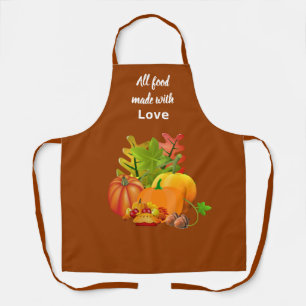 Mit Liebe gemacht Herbstsaison Kürbis  Schürze