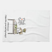 Mit Liebe gemacht: Ich leckte den Löffelfreund Geschirrtuch (Horizontal)