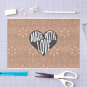 Mit Liebe gemacht Vintage Seidenpapier (Handwerk)