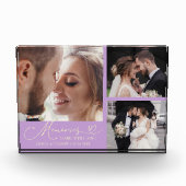 Mit Liebe gemachte Erinnerungen Wisteria-Hochzeit Fotoblock (Vorderseite)