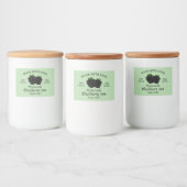 Mit Liebe gemachte hausgemachte Brombeermarmelade  Lebensmitteletikett (Flaschen)